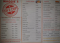 Maggie's Chippy Breakfast menu