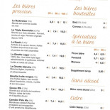 Brasserie Chanteclair Cardápio