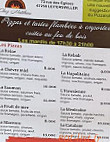 Chez Matthieu menu