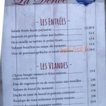La Dérive Cardápio