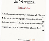 Le Segustero menu