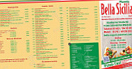 Pizzeria Bella Sicilia Ug menu