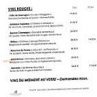 La Table D'erisay menu