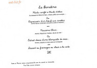 La Bartavelle menu