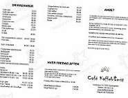 Cafe Kaffeblomst menu