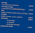 La Sandwicherie menu