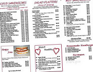 Chris's Deli menu