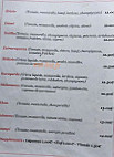 La Trattoria menu