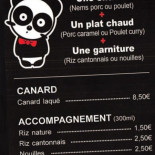 O Panda Cardápio