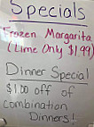 Mazatlan Mexican menu