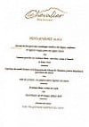 Le Chevalier menu