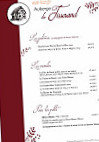 Auberge Du Tisserand menu