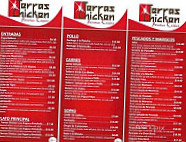 Chicken Palace menu