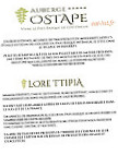 Le Lore Ttipia menu