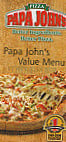 Papa John's Pizza menu