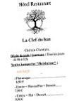 La Clef Du Ban menu
