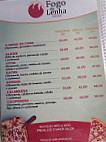 Fogo De Lenha Pizzaria menu