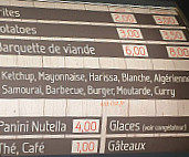 Le 23 menu