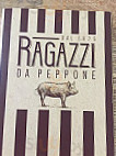 Ragazzi da Peppone menu