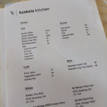 Koskela Kitchen Cardápio