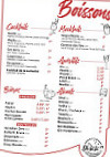 Le Bistrot de la Galette menu