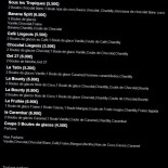 O'crépuscule Cardápio