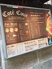 Pizzeria Côté Cour menu