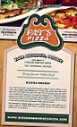 Pat's Pizza menu