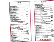 Swiss Chalet Bakery menu