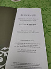 Piccola Italia menu