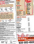 Fevola's Pizza menu