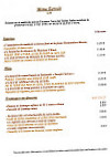 Hôtel Le Rive Gauche menu
