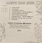 Jose's And Grill menu