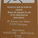 L'escale Cardápio