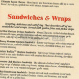 Friendly's Cardápio
