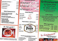 Grillrestaurant menu