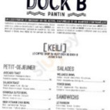 Dock B Cardápio