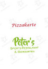Peter's Sports- Biergarten menu