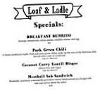 Loaf Ladle menu