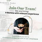 Rhodes Park Café menu