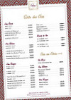 La Calanque menu