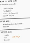 Donzacais menu