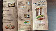 Antalya Bistro menu