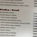 A Tutta Piadina Soci menu