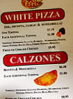 Sophia's Pizza menu