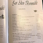 Zur Alten Bornmühle menu