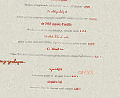 Chez Caro'line menu