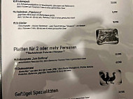 Dorfkrug menu