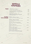 Vinzenz Weinkeller menu