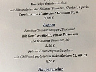 Santé Royale menu